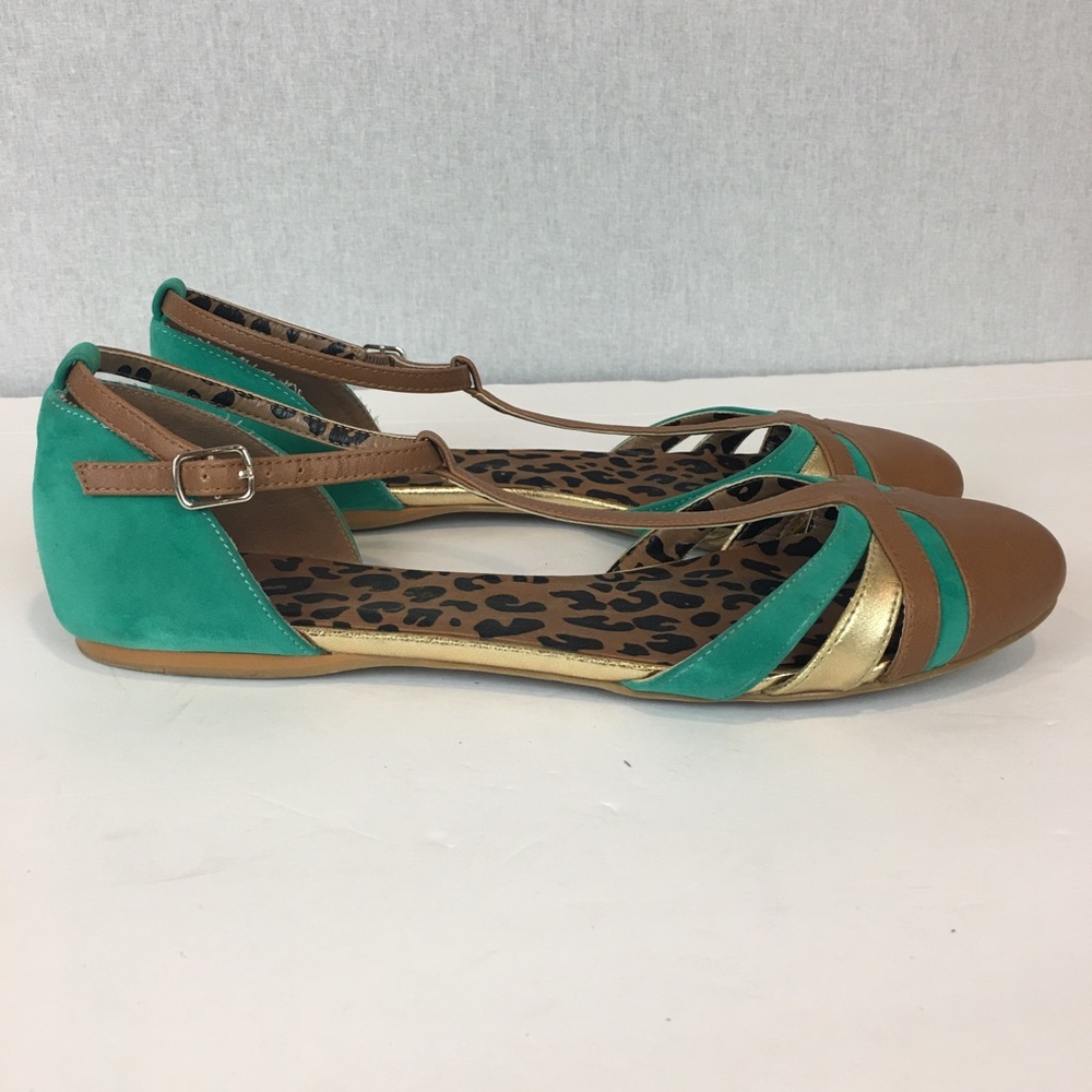 Jessica Simpson D’Orsay Flat Size 10 T-Strap Ankle
